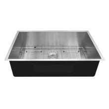 Aquacubic Rectangular CUPC Undermount Sinks Stainless Steel Optional Handmade Kitchen Sink